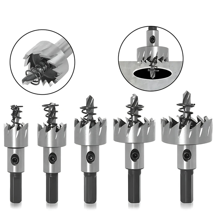 Carbide Tip HSS Drill Bit Hole Opener 16mm High Speed Steel Hole Saw Cutter Drill Bit for Stainless Steel Metal Alloy Drill