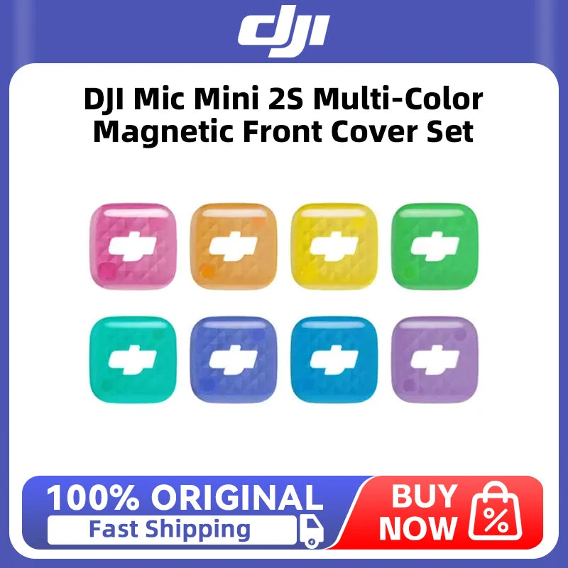 DJI Mic Mini 2S Multi-Color Magnetic Front Cover Set Available in eight colors. Snap one on to change up your style.