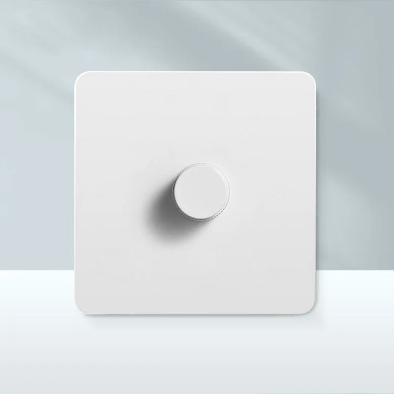 White Antique Stainless Steel Panel Wall Lamp Switch, Toggle Wall Dimmer Switch Socket EU USB Plug Socket 220V Electrical On Off