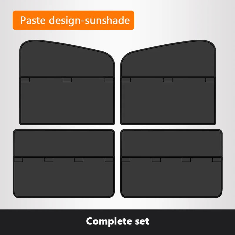SEAMETAL Magnetic Car Sunshade Cover Thicken Middle Paste Design UV Protection Curtains Sun Shield Covers for Car Accessories