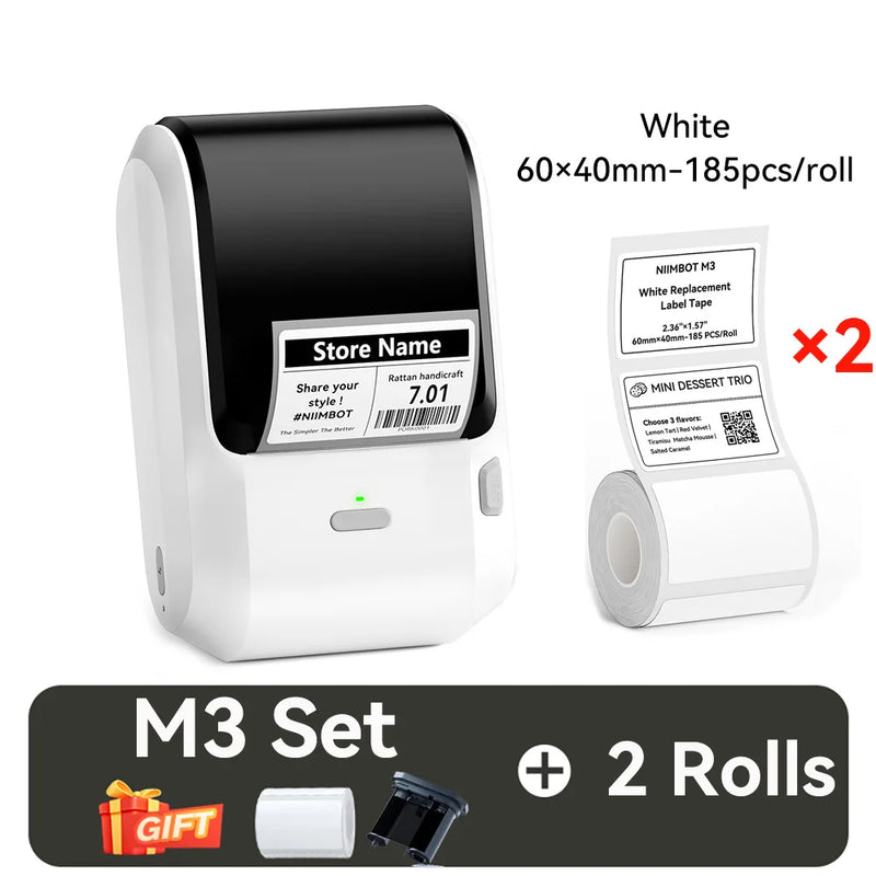 Niimbot M3 Thermal Transfer Label Printer DIY Barcode Price Tag Adhesive Sticker Label Maker for Jewelry Retail Perfume Business