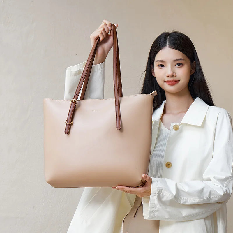 Semir Women Bag Tote 2026 Large Capacity Handheld Commuter Urban Casual Style Soft Comfortable Daily