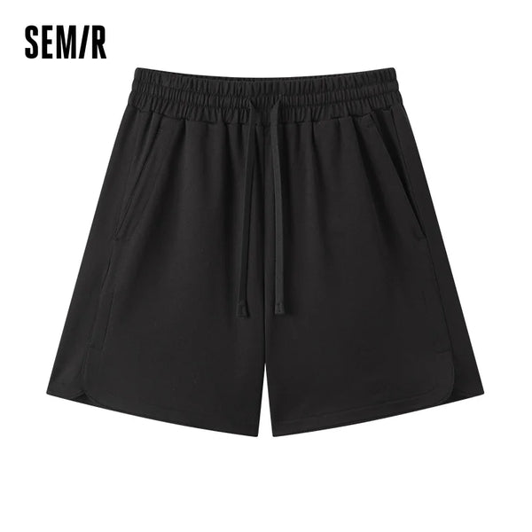 ខោស្ត្រី Semir សម្រាប់ស្លៀកនៅផ្ទះ កប្បាស ទន់ ស្រួល ពណ៌រឹង រលុង យឺត ធម្មតា អាវរដូវក្តៅ 2026