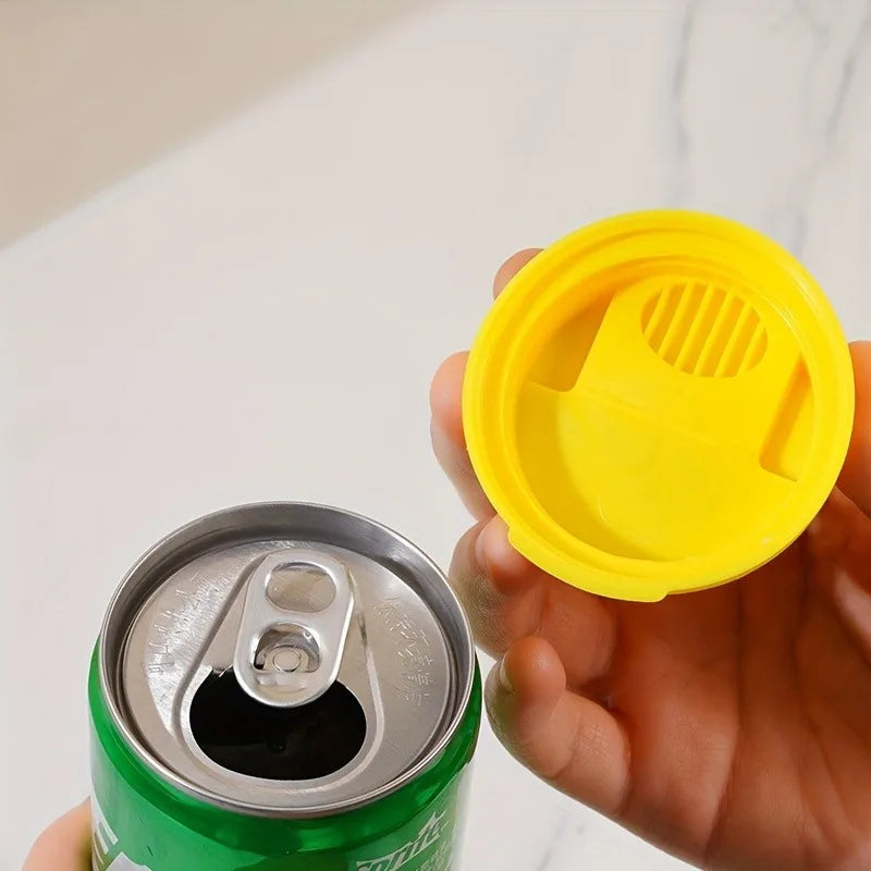 2/4pcs Snap-On for soda Can Lids,Reusable Can Lids,Spill-Resistant,for Soda,Beer,Energy Drinks,Camping Drinkware Accessory