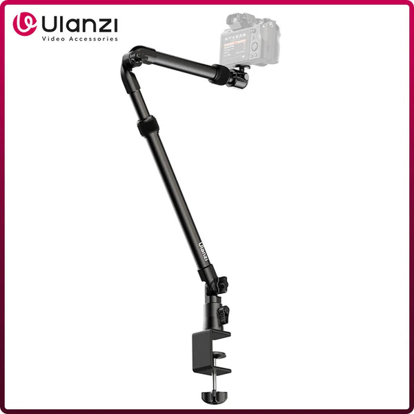 ជើងទ្រកាមេរ៉ា Ulanzi ZJ02 ដៃអាចបត់បែនបានសម្រាប់ដាក់លើតុ ដៃអាចពង្រីកបានសម្រាប់កាមេរ៉ា DSLR ផ្សាយផ្ទាល់ ការថតរូប Still Life