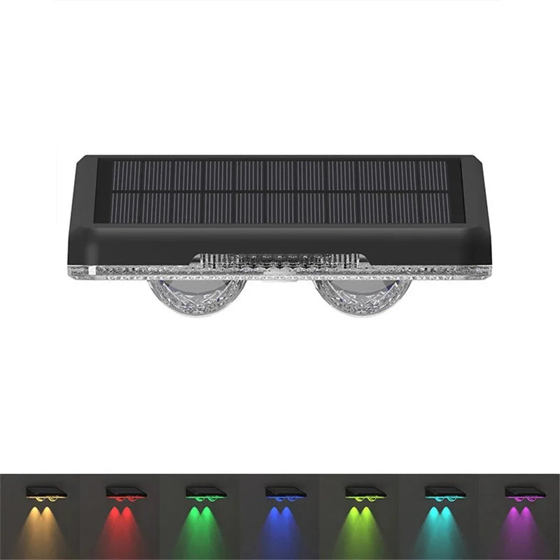 Solar LED Light Solar Wall Lamp Outdoor IP65 Waterproof High Brightness Luminous Lighting for Outdoor Garden Balcony Decoration