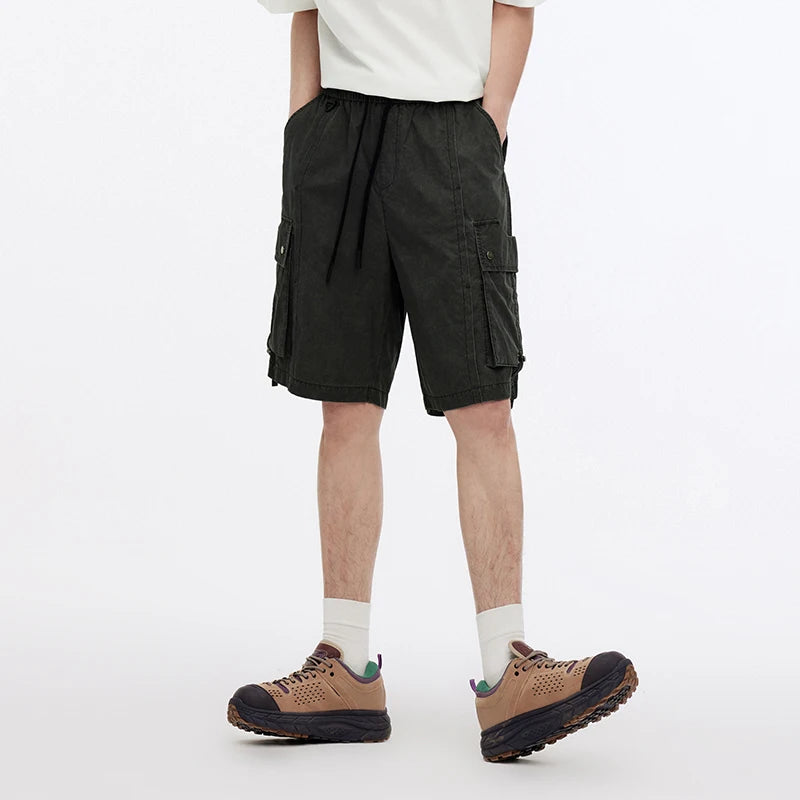 Semir Mens Shorts 2026 Retro Outdoor Workwear Extra Loose Knee Length Casual Trendy Streetwear Soft