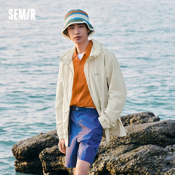 អាវក្រៅបុរស Semir UV 2026 មានមួក រលុង ត្រជាក់ ស្ទីលគូស្នេហ៍ ម៉ូដធម្មតា ទន់ ស្រួលពាក់ប្រចាំថ្ងៃ