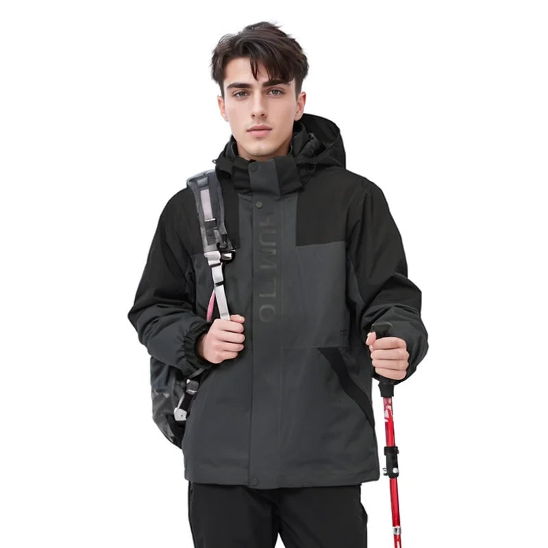 HUMTTO Waterproof Men's Women's Jacket Autumn Winter Keep Warm Camping Hiking Jackets Ladies Jackets Outdoor Windbreaker Coats