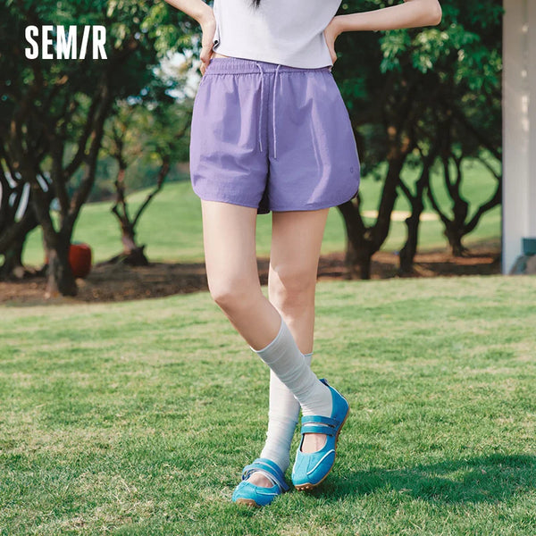 ខោ Semir សម្រាប់នារី មានអារម្មណ៍ត្រជាក់ រលោង រលុង ស្រូបយកសំណើម ស្ងួតរហ័ស រដូវក្តៅ ឆ្នាំ២០២៦ ស្ទីលកីឡាក្រៅផ្ទះ