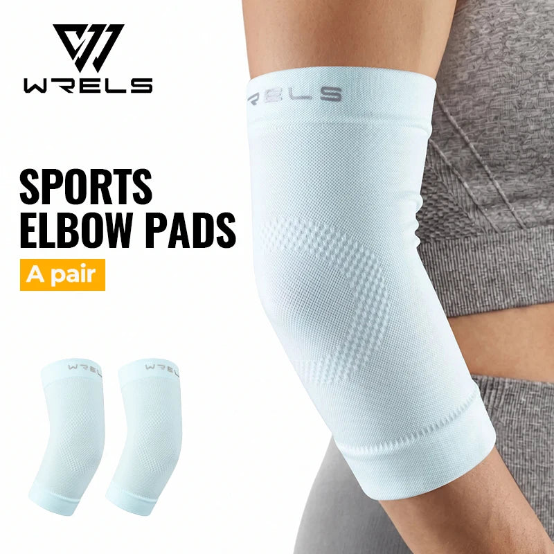 WRELS Elbow Brace Compression Arm Sleeve Breathable Ultralight Elbow Support Non Slip Men Women Basketball Gym Elbow Protector