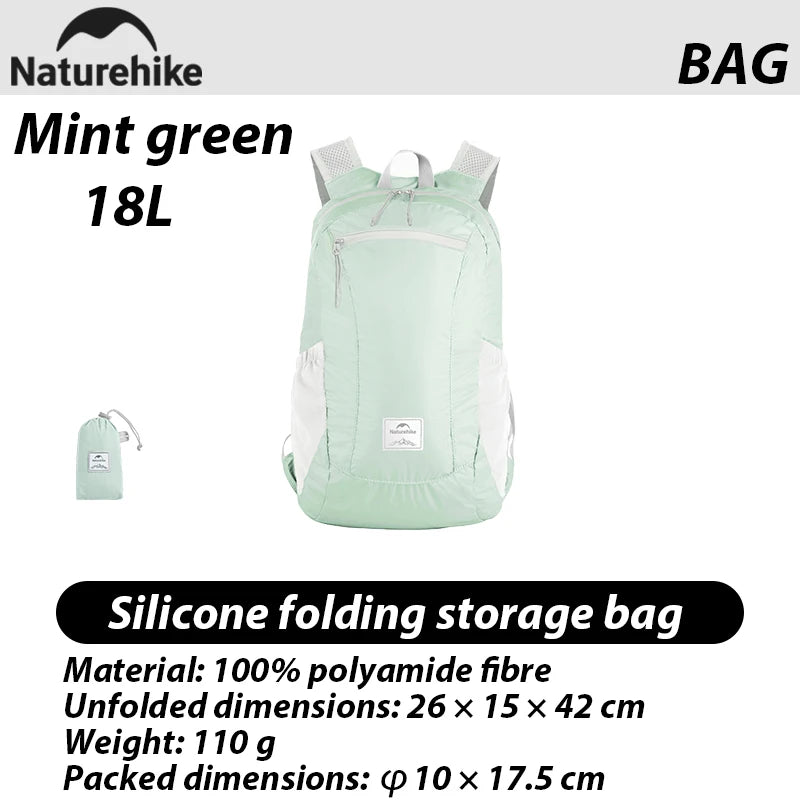 Naturehike 2025 Camping Backpack 30L Large Capacity Portable Foldable Waterproof Shoulder Bag Outdoor Travel Hiking Picnic Bag