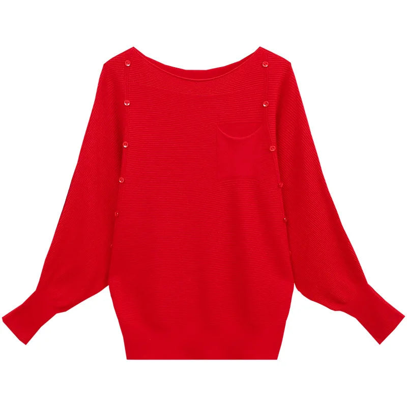 Loose Female Pullover Jumper Long-sleeved Knitted Sweater Women's New Bottoming Shirt Spring Autumn Winter Top Pull Femme