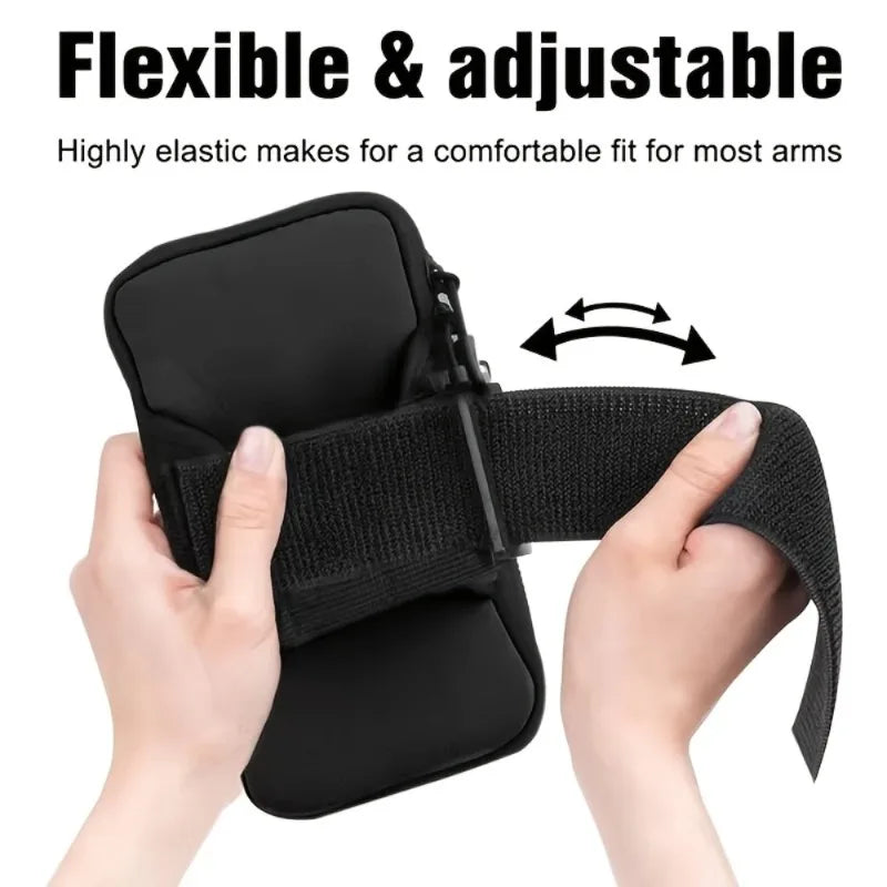 1pc Outdoor Cycling Arm Bag, Portable Fitness Storage Pouch, Sports Phone Pouch,Suitable for Fitness, Jogging, And Hiking.