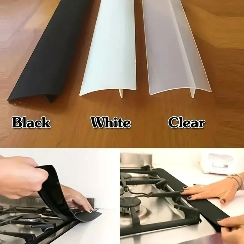 Kitchen Stove Gap Sealant Strip, Oil-Proof Silicone Gap Filler for Sealing Stove Gaps