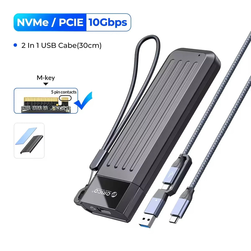 ORICO M.2 SSD Enclosure NVMe 10Gbps PCIe SSD Box for KR Big Dsicount