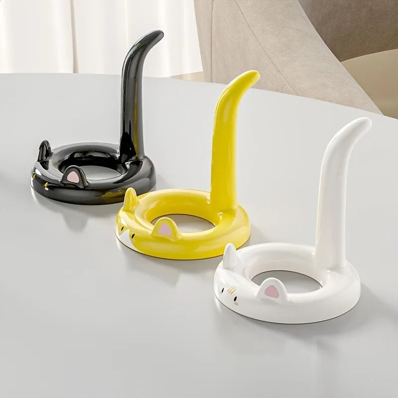 1pc Cartoon Phone Holder, Adjustable Angle,Portable Desktop Stand,Cute Design, Compatible with Most Phones.