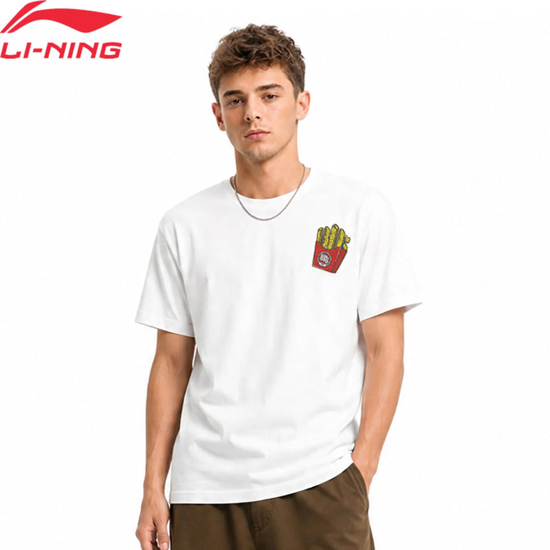 អាវយឺតបុរស Li-Ning BADFIVE LN COOL 64% កប្បាស 36% ប៉ូលីអេស្ទ័រ រចនាបថតាមដងផ្លូវ អាវក្រៅដៃខ្លី AHSW181