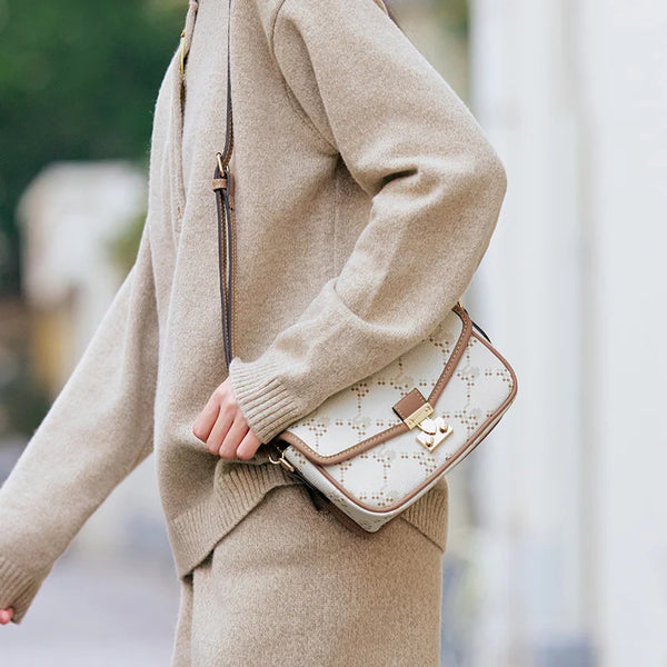 Semir Bag Women Small Square Bag 2025 New Underarm Bag Chain Handbag Retro Diamond Quilt Shoulder Crossbody Bag