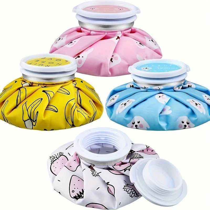 1pc Reusable Ice Packs for Hot And Cold Use, Hot Water Bags for Injuries, Cold Compress Bags to Relax.4 kind of Cute Designs.