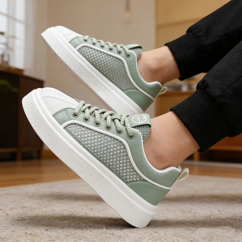 Men's breathable heighten casual shoes thick sole summer new comfort outdoor walking shoes Fashion youth Joker sports board shoe