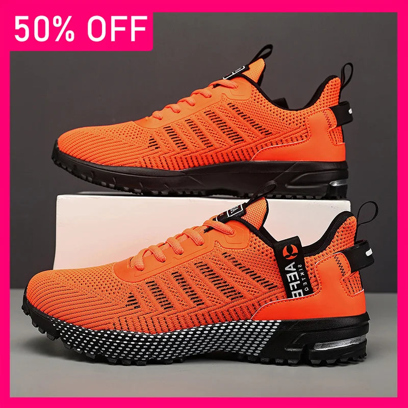 Men Sports Shoes New Comfortable Mesh Soft Breathable Outdoor Fitness Shoes Summer Soft Sole Anti Slip Tennis Shoes for Men
