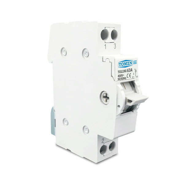 TOMZN 1P 2P 3P 4P 63A MTS Dual Power Manual Transfer Isolating Switch  Interlock Circuit Breaker