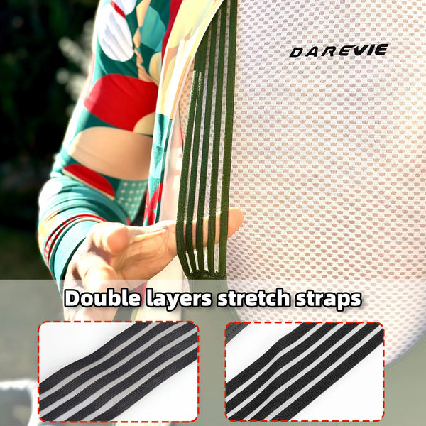 ខោខ្លីជិះកង់បុរស DAREVIE 4.0 គ្មានថ្នេរ 4-Way Strech Bretelelle ខោខ្លីជិះកង់បុរស ELASTIC-INTERFACE® Pad