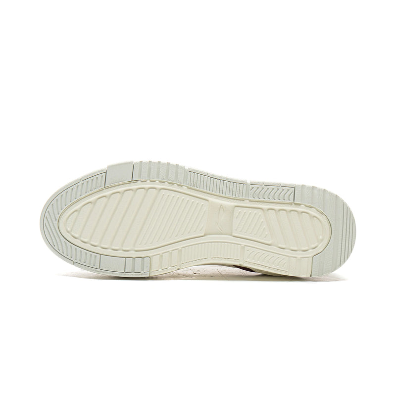 ស្បែកជើង Li-Ning ស្ត្រី COMMON 80S របៀបរស់នៅ ខ្នើយពីរ ទន់ ងើបឡើងវិញ មានផាសុកភាព ស្បែកជើងប៉ាតា LiNing បុរាណ ធម្មតា AGCW120