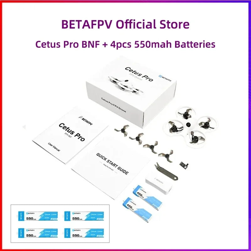 BETAFPV Cetus X /Cetus Pro យន្តហោះគ្មានแปรง BNF ម៉ូទ័រគ្មានជក់ FPV យន្តហោះគ្មានមនុស្សបើកប្រណាំង លក់ដាច់បំផុត