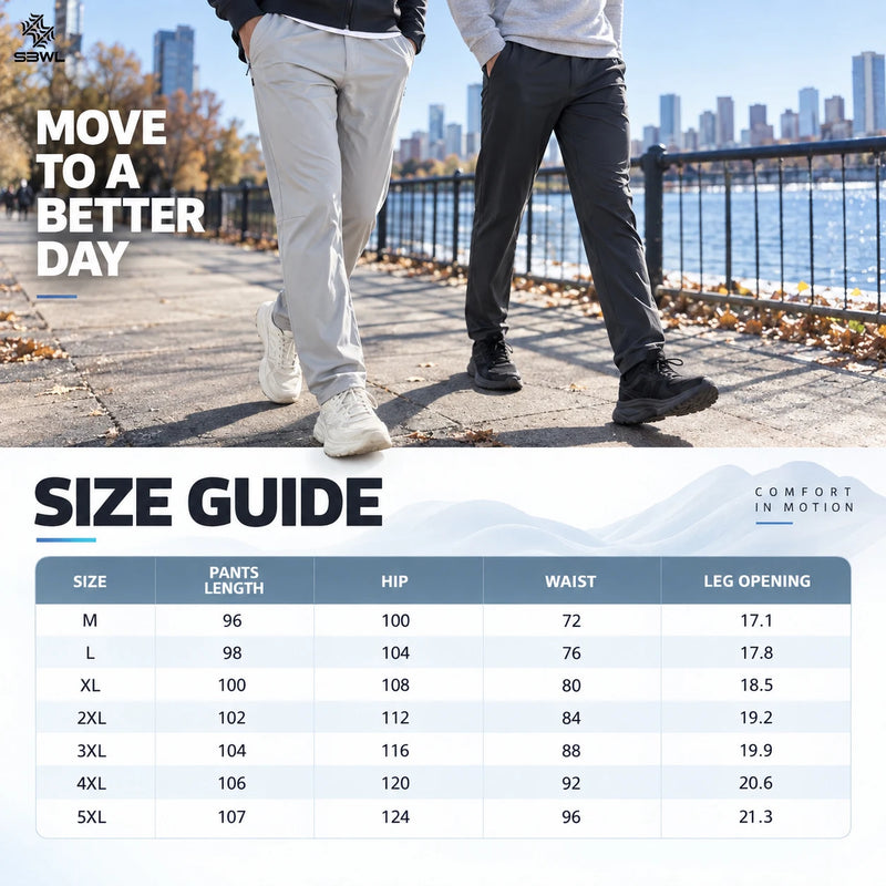 SBWL Men's High-Quality Outdoor Sports Pants for Cycling Climbing Hiking - Casual Autumn Winter Daily Simple Style