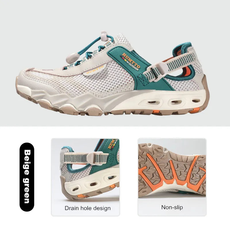 HUMTTO Beach Sandals Breathable Luxury Designer Shoes for Women Platform Summer Water Woman Shoe Quick Dry Womens Flat Sneakers