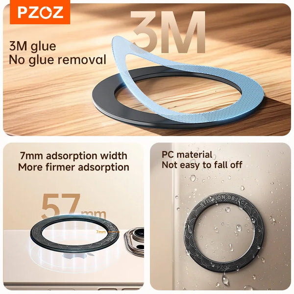 PZOZ Magsafe magnetic suction ring Mobile phone wall mounted magnetic strip wall sticker Kitchen Bathroom watching video Holder
