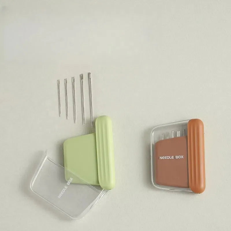1pc Fashion Portable Magnetic Sewing Box Home High-end Quality Mending Tool Needle and Thread Storage Box Set.