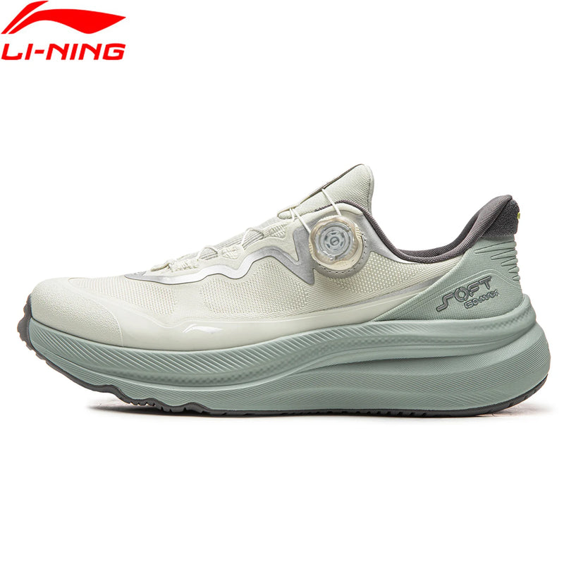 ស្បែកជើងកីឡា Li-Ning Unisex SOFT GO MAX 2 COMFOAM MAX Cushion កែងក្រាស់ រចនាបថទាន់សម័យ ស្បែកជើងដើរធម្មតា AGLW131