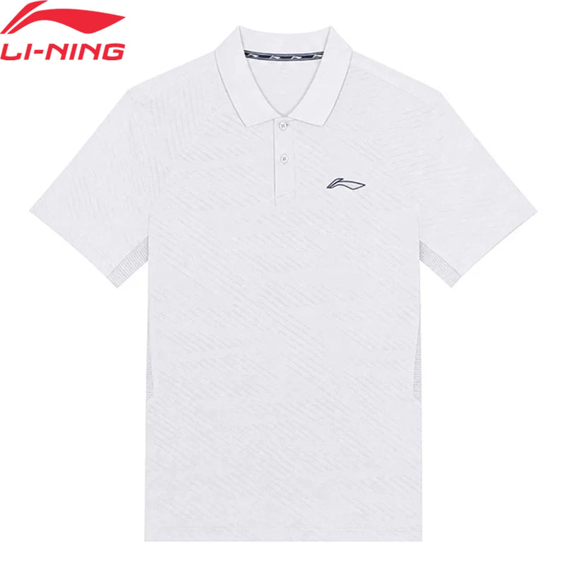 អាវយឺតប៉ូឡូបុរស Li-Ning Pickleball LN DRY 93% Polyester 7% Elastane ទំហំធម្មតា អាវយឺតកីឡា LiNing មានខ្យល់ចេញចូលបាន APLW947