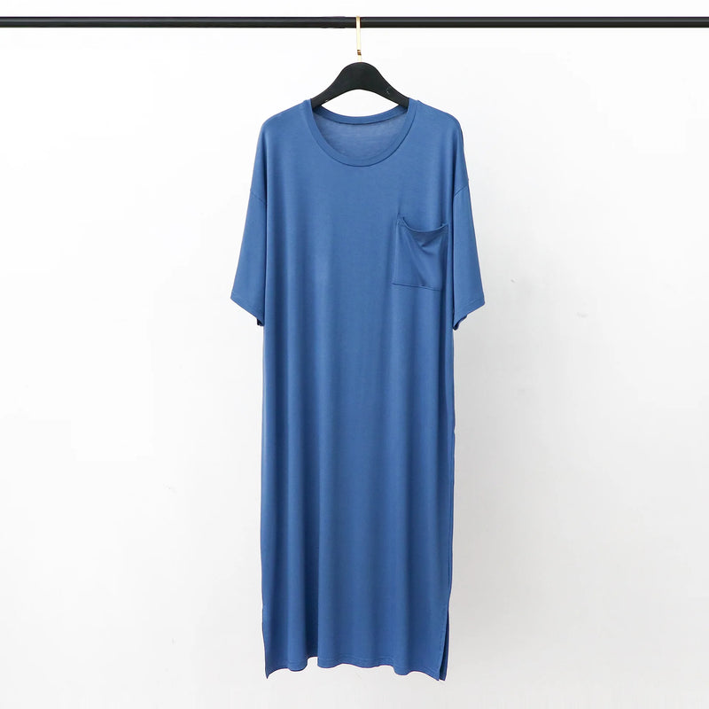 Plus Size Women's Nightgowns Loose Short Sleeve Nightwear Summer Night Dress Female Modal Comfortable Sleepwear Nightshirt 3XL