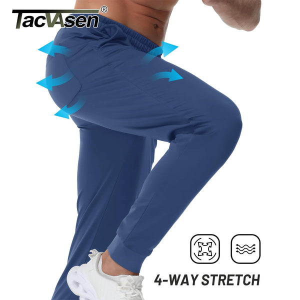 TACVASEN Mens Fleece Lined Sweatpants Winter Warm Water Resistant Pants Running Athletic Gym Joggers Casual Trouser with Pockets