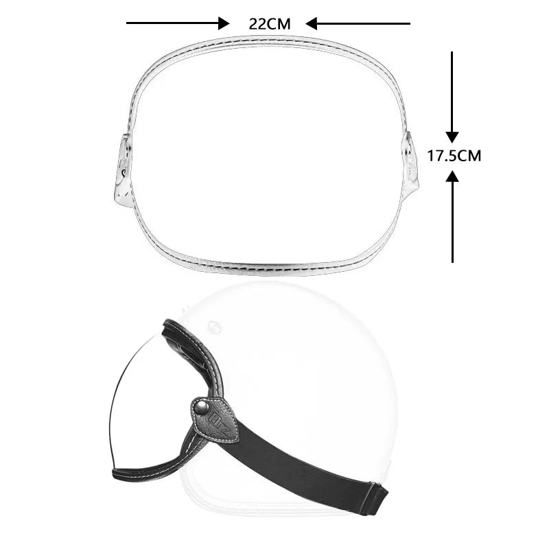 ORZ retro helmet goggles four 3/4 helmet bubble full face all season goggles motorcycle semi covered helmet lens