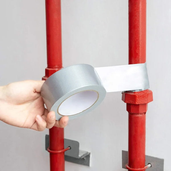 Heavy-duty Silvery Pipeline Tape,Easy to Tear,Strong Adhesive,for Tent,Pipeline Repair,Length 196.85inch,393.70inch,787.40icnh