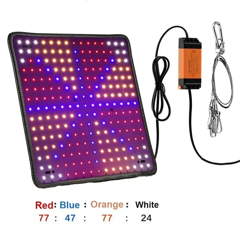 អំពូល LED ពេញវិសាលគម Phyto ព្យួររុក្ខជាតិដុះលូតលាស់បន្ទះពន្លឺគ្រាប់ពូជអ៊ីដ្រូប៉ូនិកផ្ទះកញ្ចក់ដាំដុះបន្លែផ្កាចង្កៀងលូតលាស់