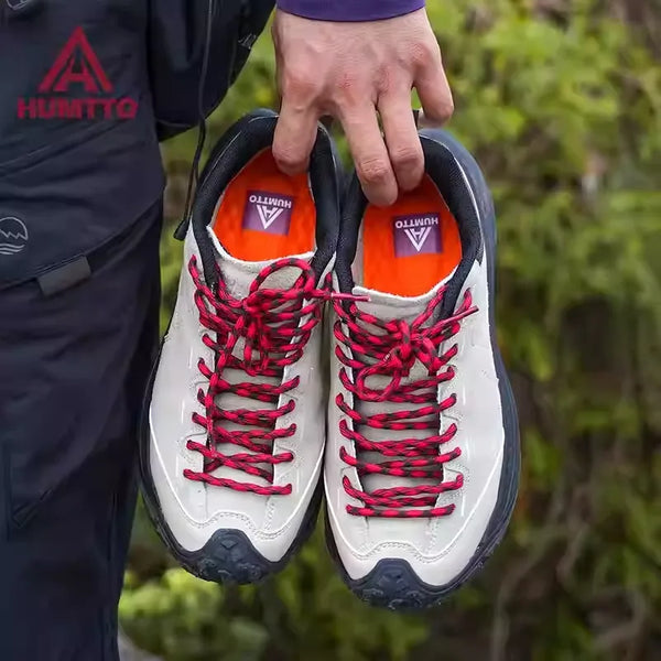 HUMTTO Anti-slip Hiking Shoes Designer Walking Sneaker for Men Outdoor Sports Shoe Breathable and Wear-resistant Trekking Boots
