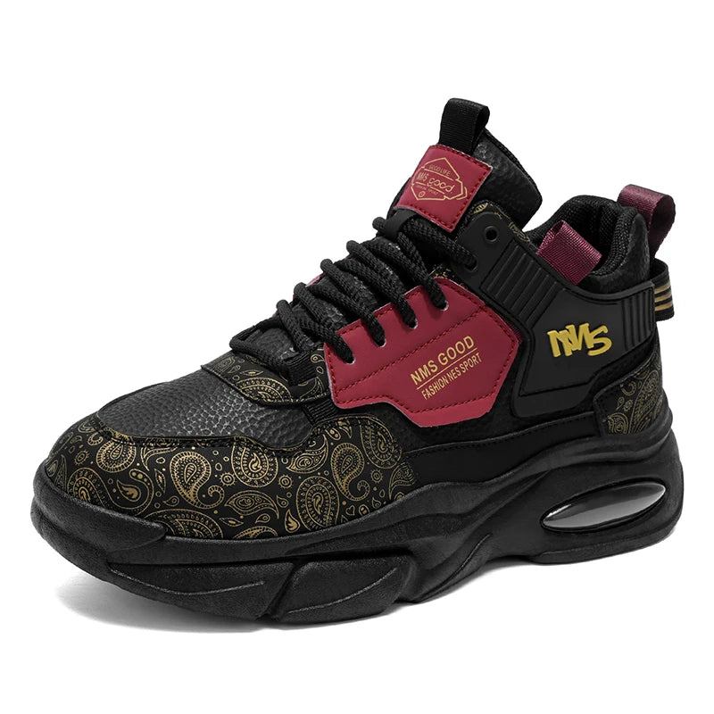 Men's Thick sole casual sneakers four season breathable light soft-sole non-slip fashion outdoor running shoes speed sports shoe