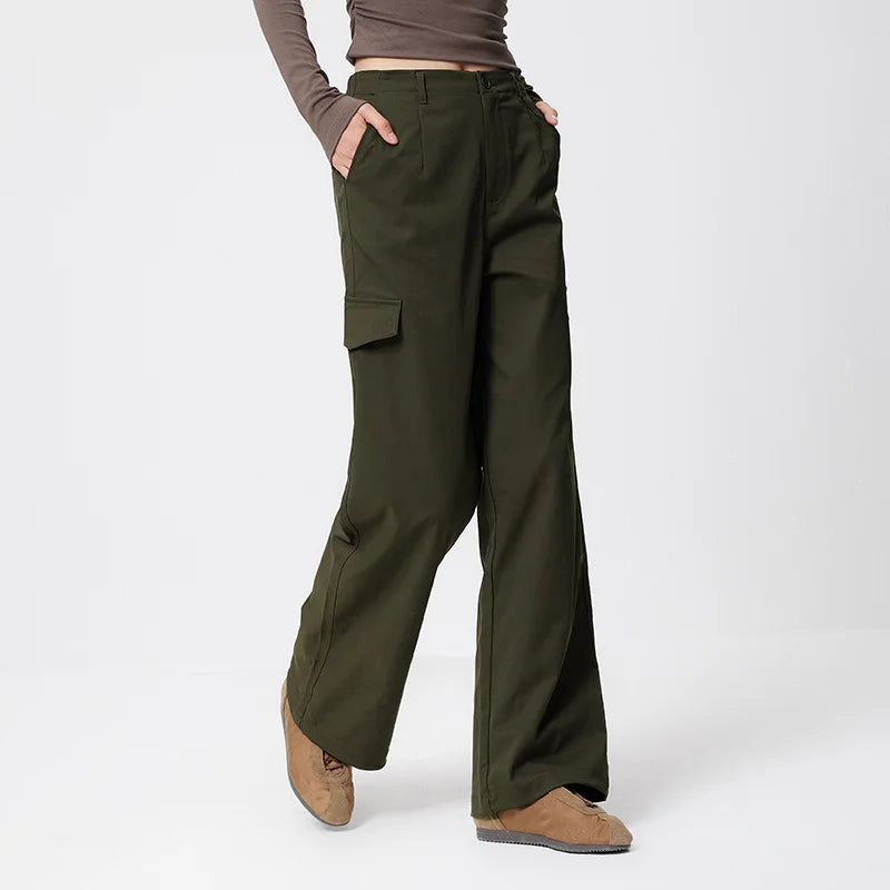 Semir Cargo Pants Women 2026 Spring Ins Trendy Streetwear Wide Leg Casual Comfortable Versatile Long Trousers