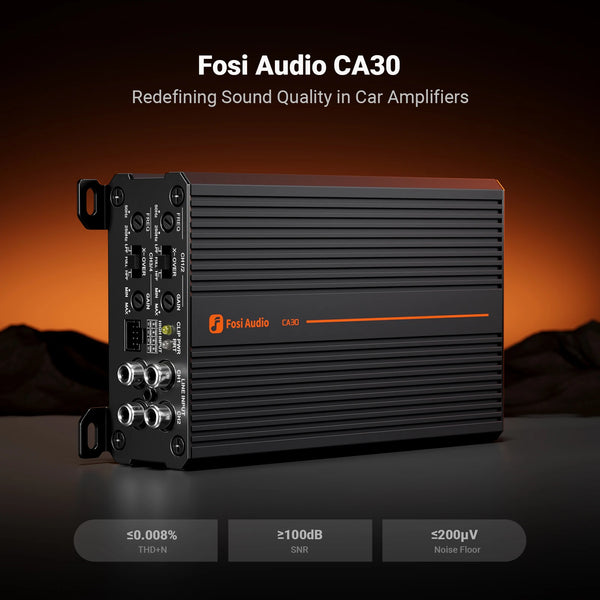 ឧបករណ៍ពង្រីកសំឡេងរថយន្ត Fosi Audio CA30 ឧបករណ៍ពង្រីកសំឡេងរថយន្ត 4 ឆានែល Class D HIFI ឧបករណ៍ពង្រីកសំឡេងស្តេរ៉េអូ អំភ្លី Subwoofer 100W*4@4Ω គាំទ្រការតភ្ជាប់