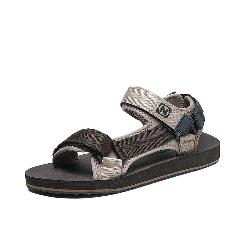 Mens Gladiator Sandals Adjustable Open Shoes Rome Style Summer Casual Flat Sandal Breathable Hook&Loop Plus Big Size 50 51 52