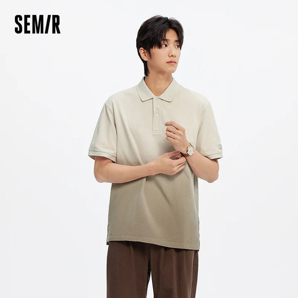 អាវប៉ូឡូបុរស Semir 2026 ដៃខ្លី កប្បាសសុទ្ធ ប៉ាក់ពណ៌ចម្រុះ ស្ទីលធម្មតា ទន់ ស្រួលពាក់ប្រចាំថ្ងៃ