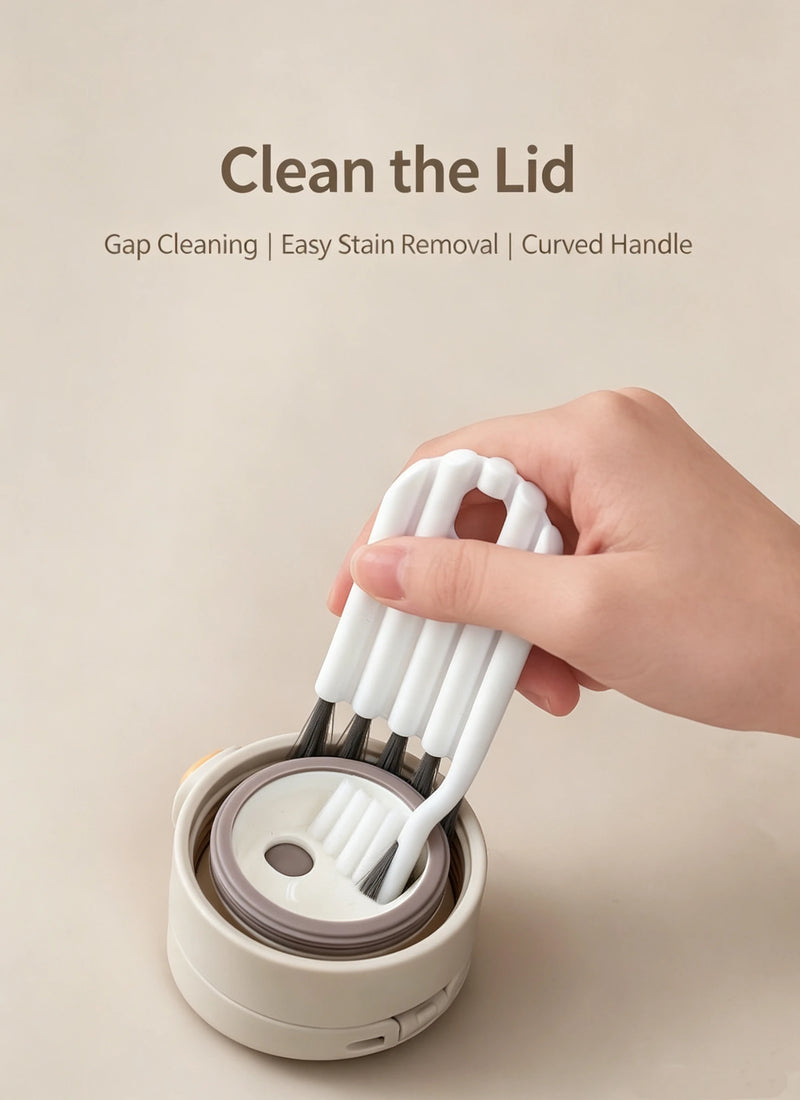 Cup Cap Keyboard Gap Brush Curling Cup Cap Brush Air Cushion Comb Cleaning Brush Bottle Cap Groove Gap Multi Purpose Brush