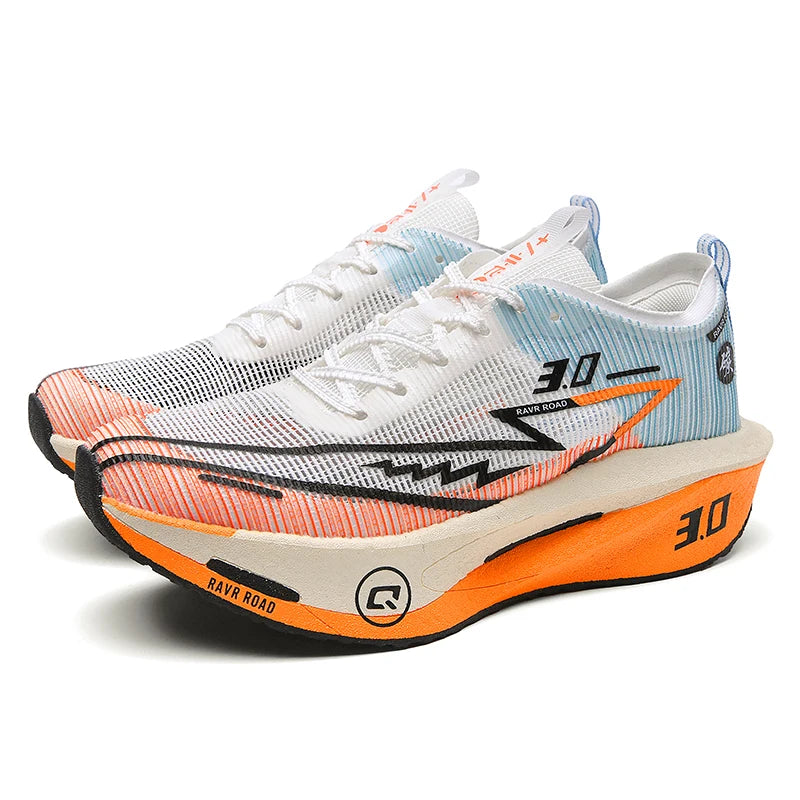 Couple Sneakers for Men Women Lightweight Breathable Professional Marathon Training Jogging Shoes Lightweight Mesh Tennis Shoes