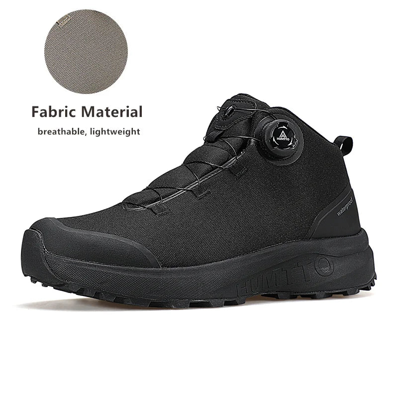 HUMTTO Hiking Shoes Winter Camping Men's Sports Shoes for Men Breathable Trekking Boots Man 2024 Leather Outdoor Safety Sneakers